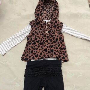 Carter's Brown Leopard Print Vest
